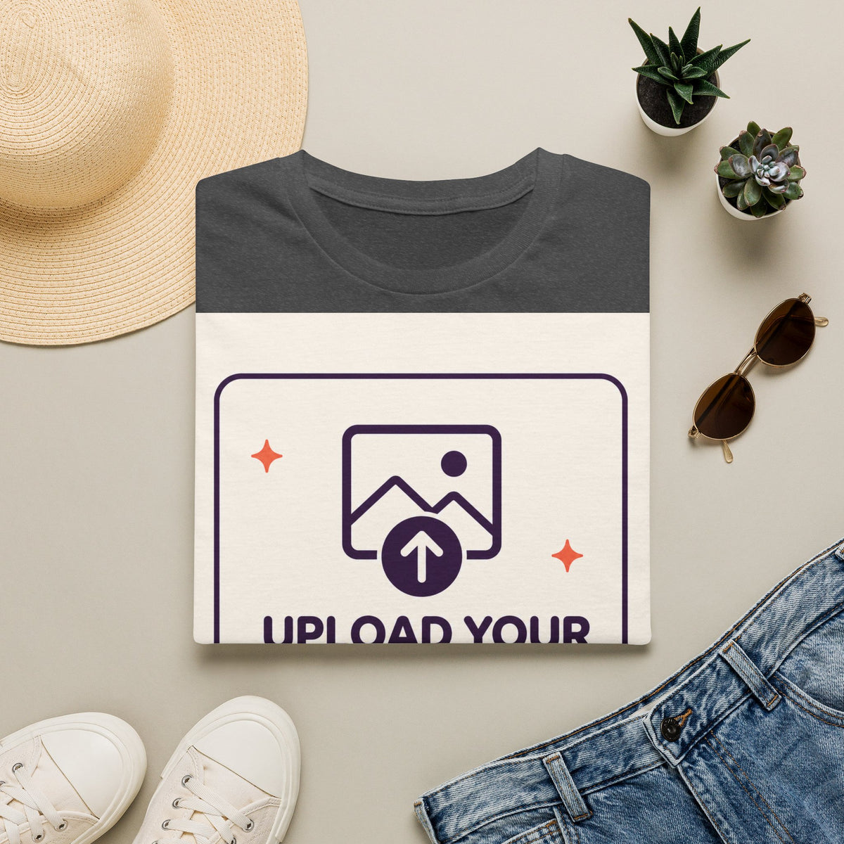 Personalised UNISEX T-Shirt-Add your image FRONT and BACK