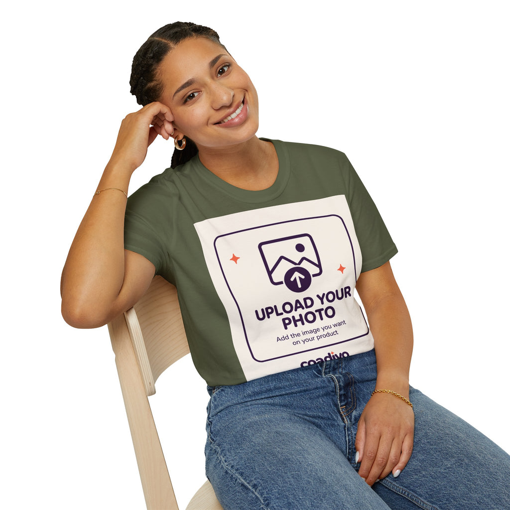 Personalised UNISEX T-Shirt-Add your image FRONT and BACK