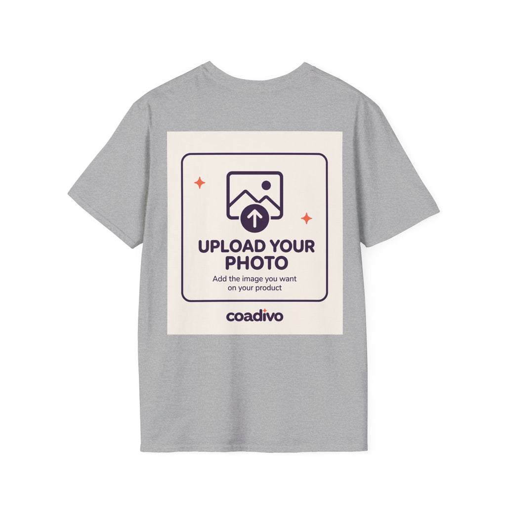 Personalised UNISEX T-Shirt-Add your image FRONT and BACK