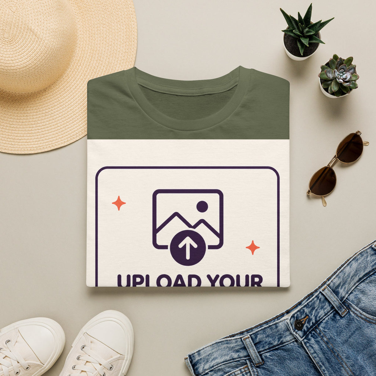 Personalised UNISEX T-Shirt-Add your image FRONT and BACK