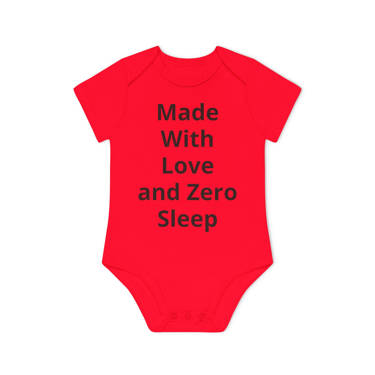 Personalised Organic Baby Bodysuit – Add Your Text