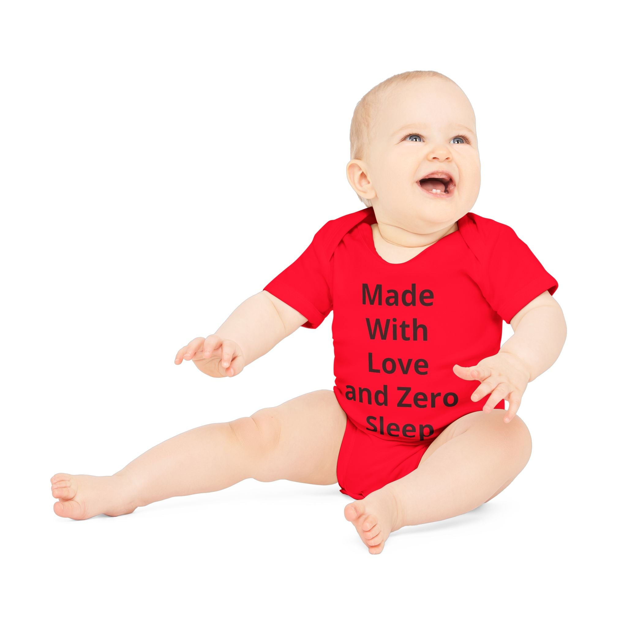 Personalised Organic Baby Bodysuit – Add Your Text