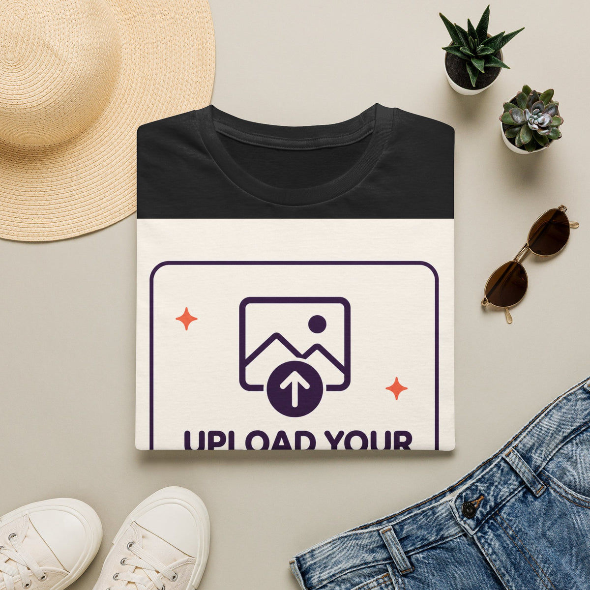 Personalised UNISEX T-Shirt-Add your image FRONT and BACK