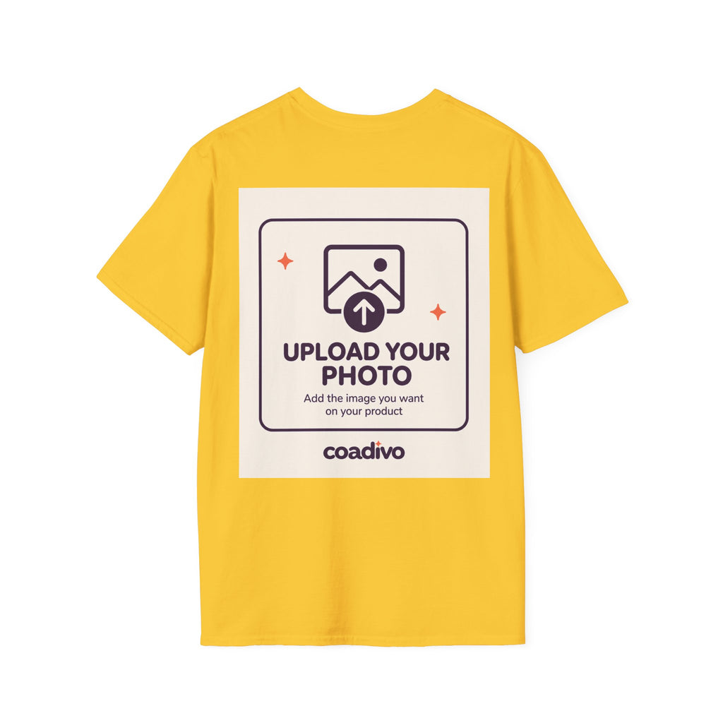 Personalised UNISEX T-Shirt-Add your image FRONT and BACK