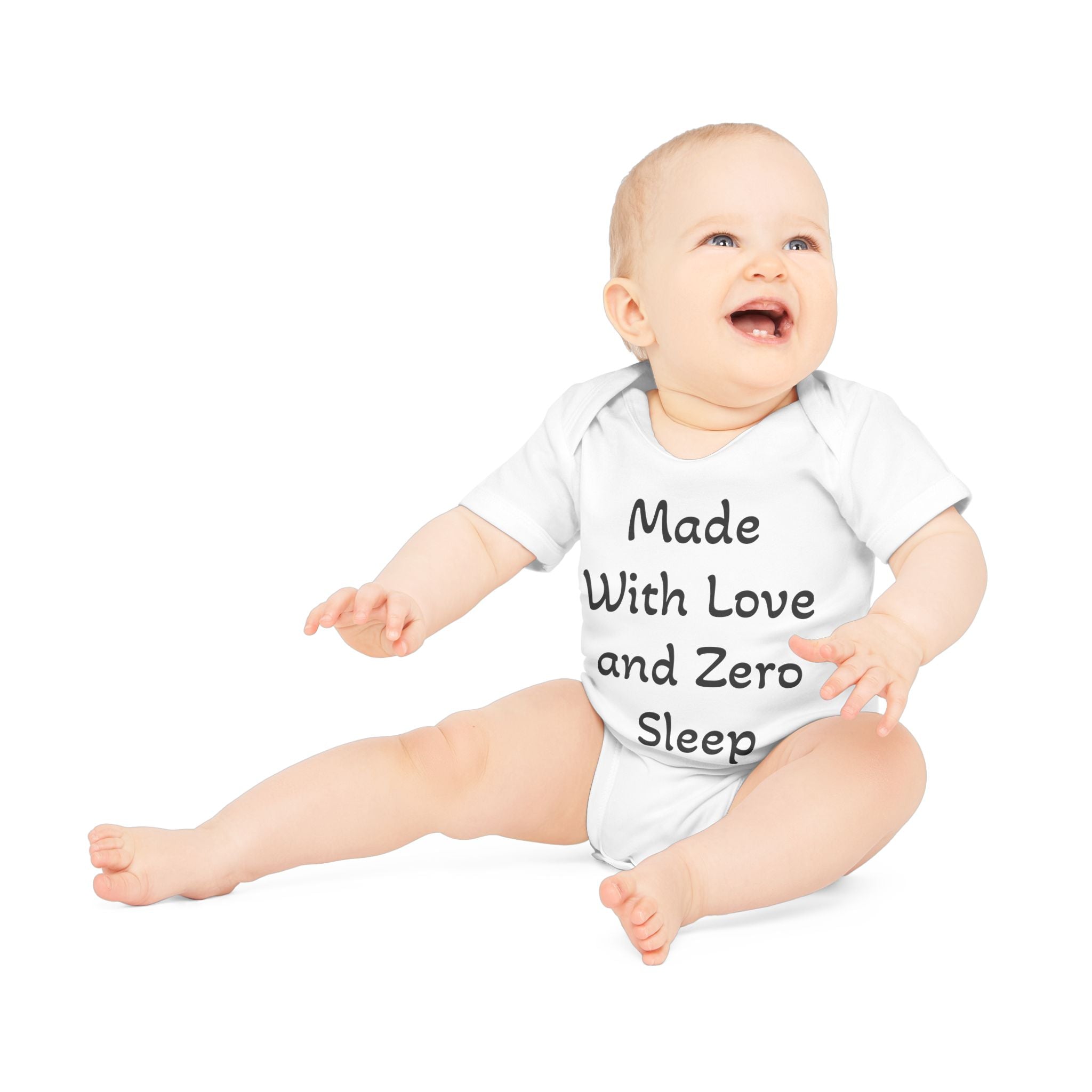 Personalised Organic Baby Bodysuit – Add Your Text