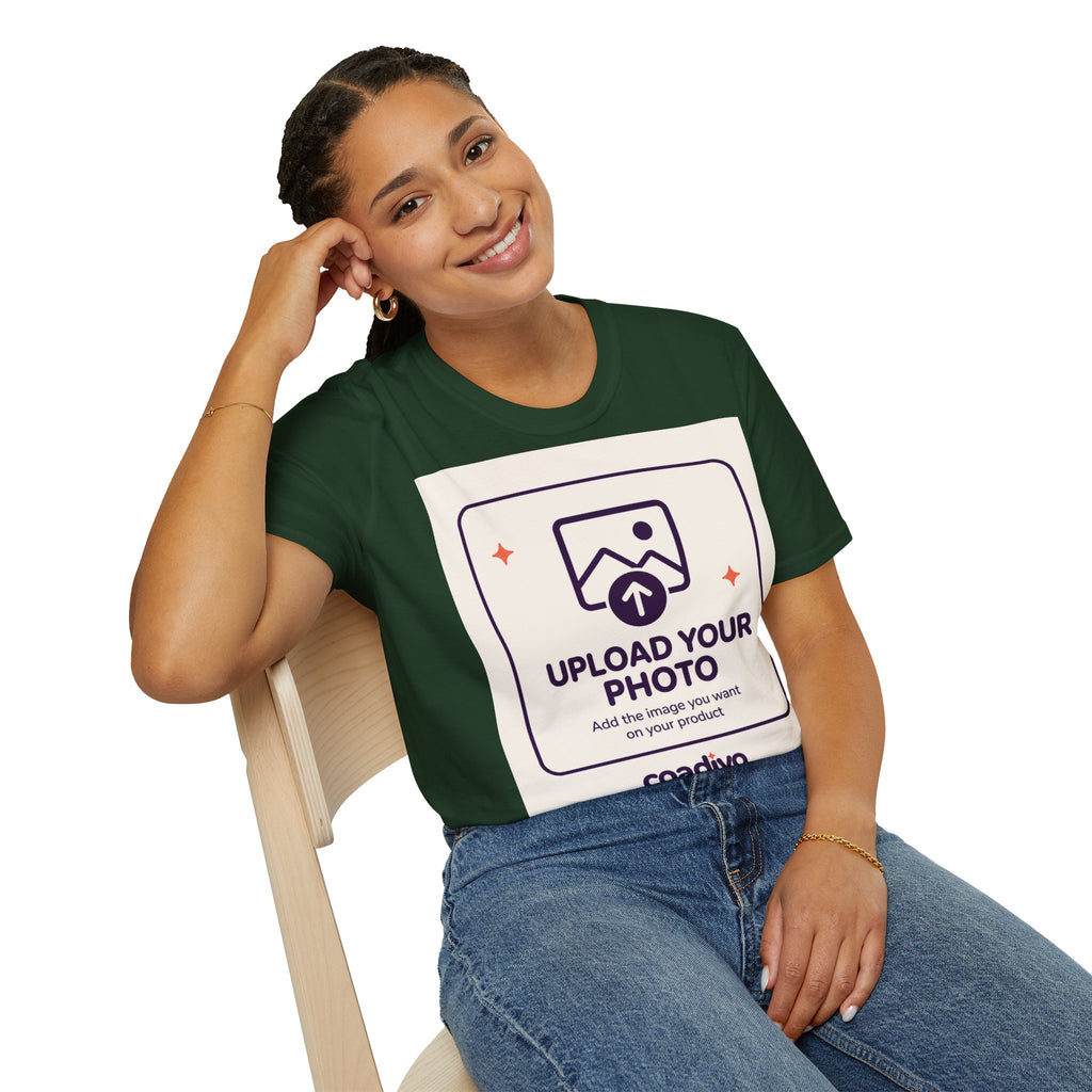 Personalised UNISEX T-Shirt-Add your image FRONT and BACK