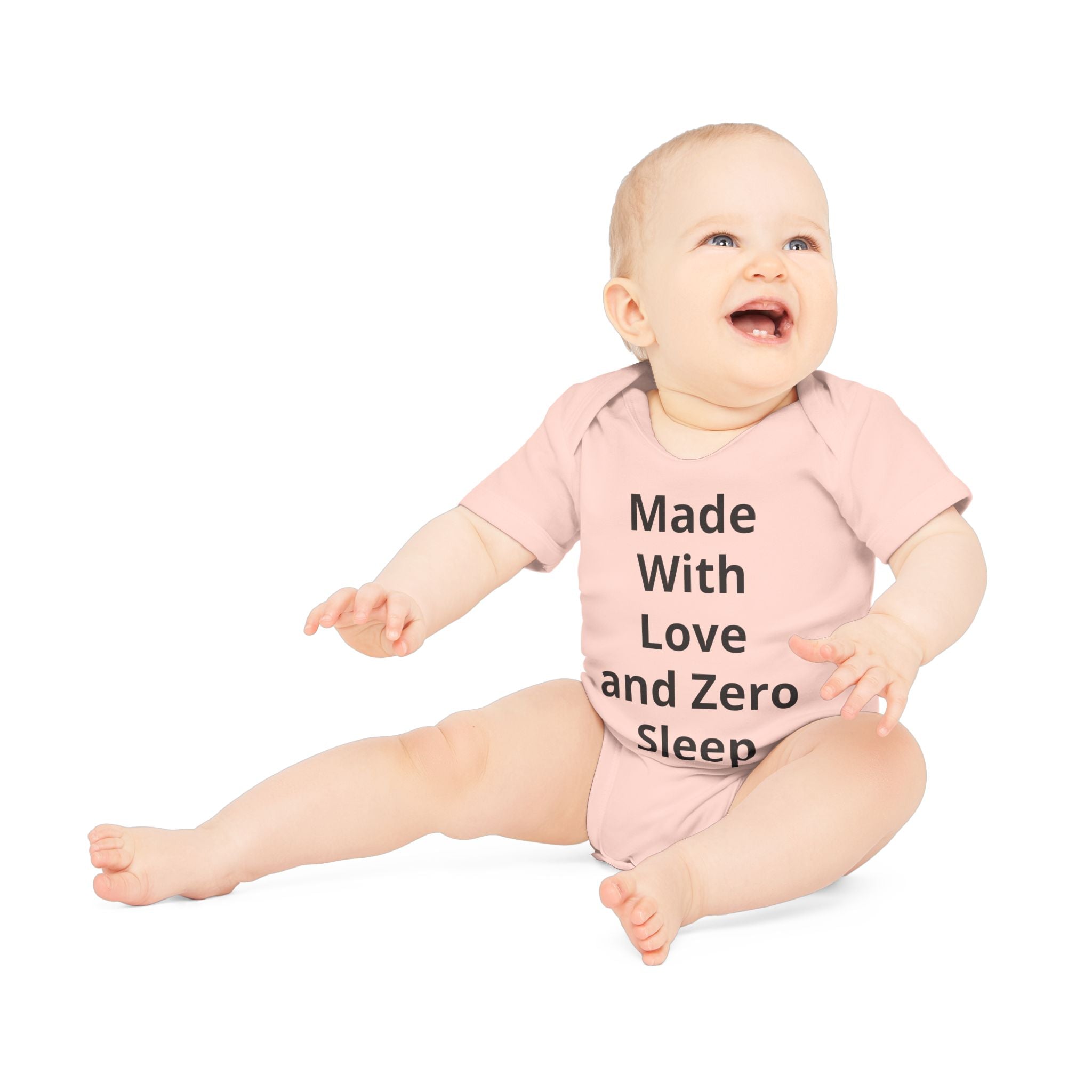 Personalised Organic Baby Bodysuit – Add Your Text