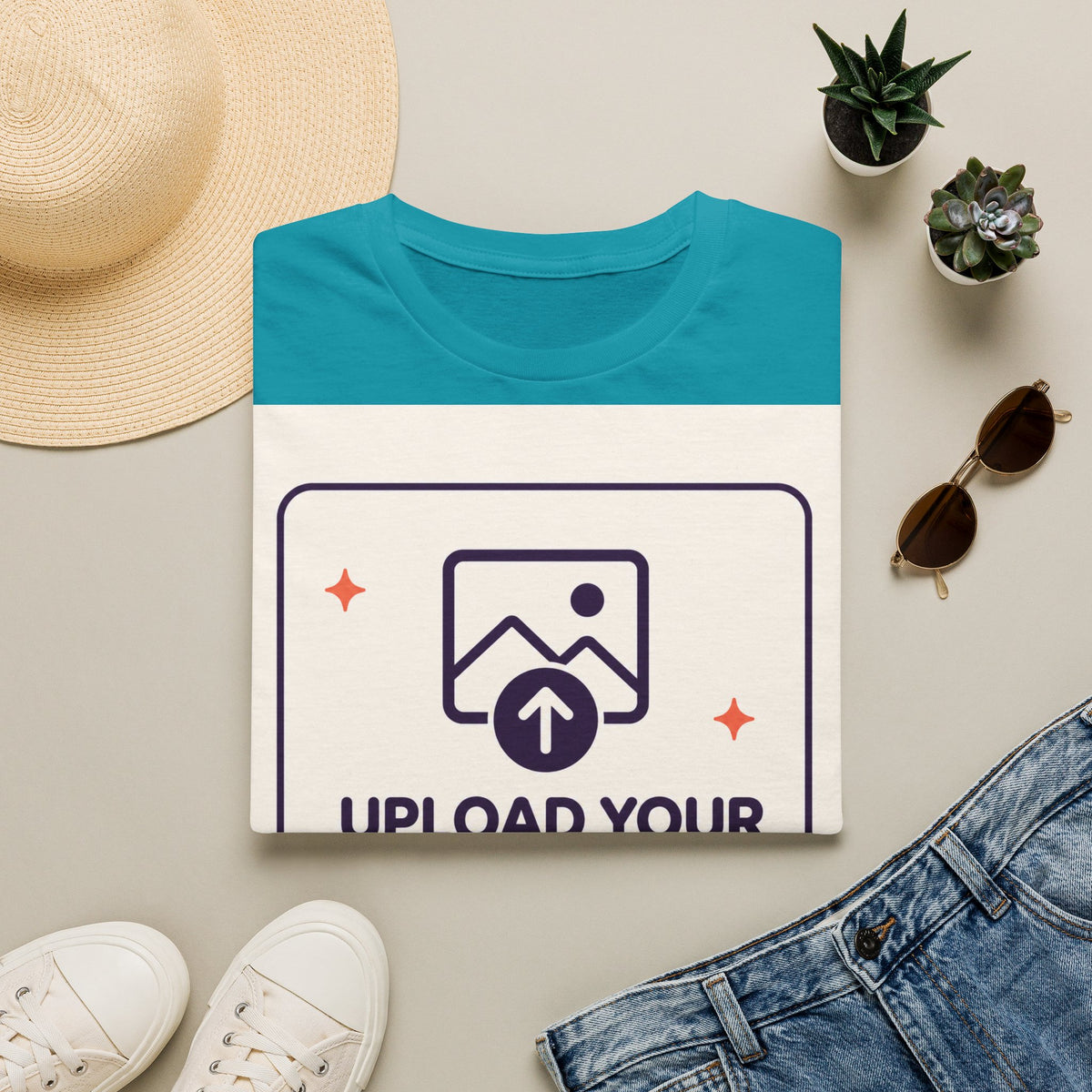 Personalised UNISEX T-Shirt-Add your image FRONT and BACK