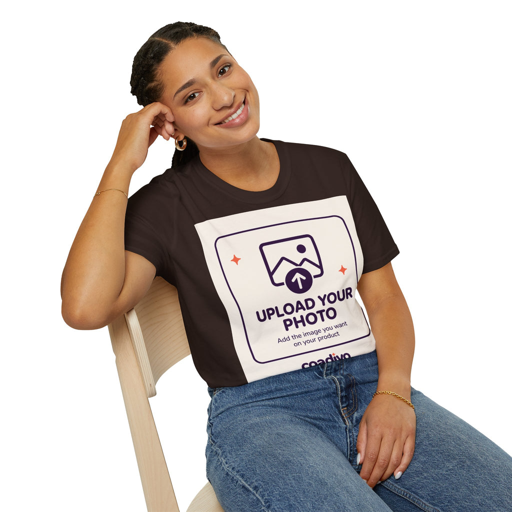 Personalised UNISEX T-Shirt-Add your image FRONT and BACK