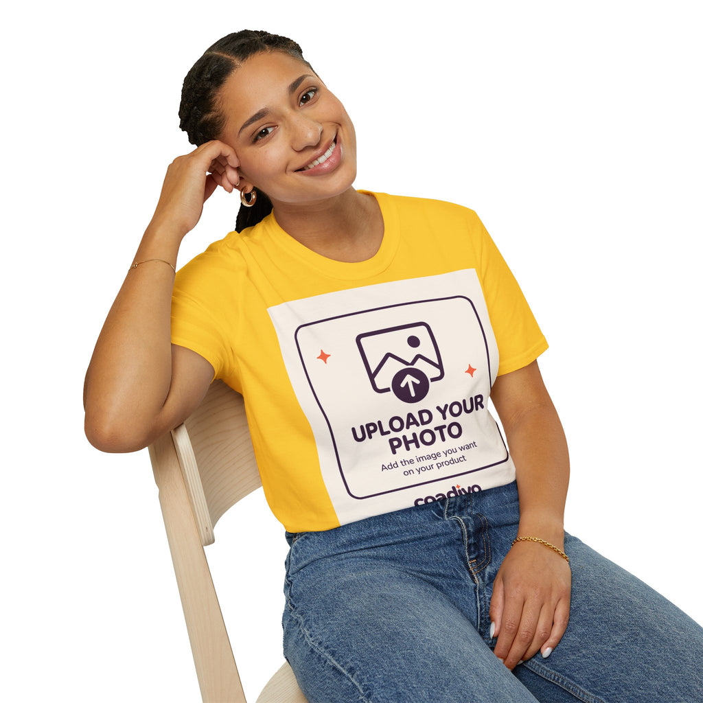 Personalised UNISEX T-Shirt-Add your image FRONT and BACK