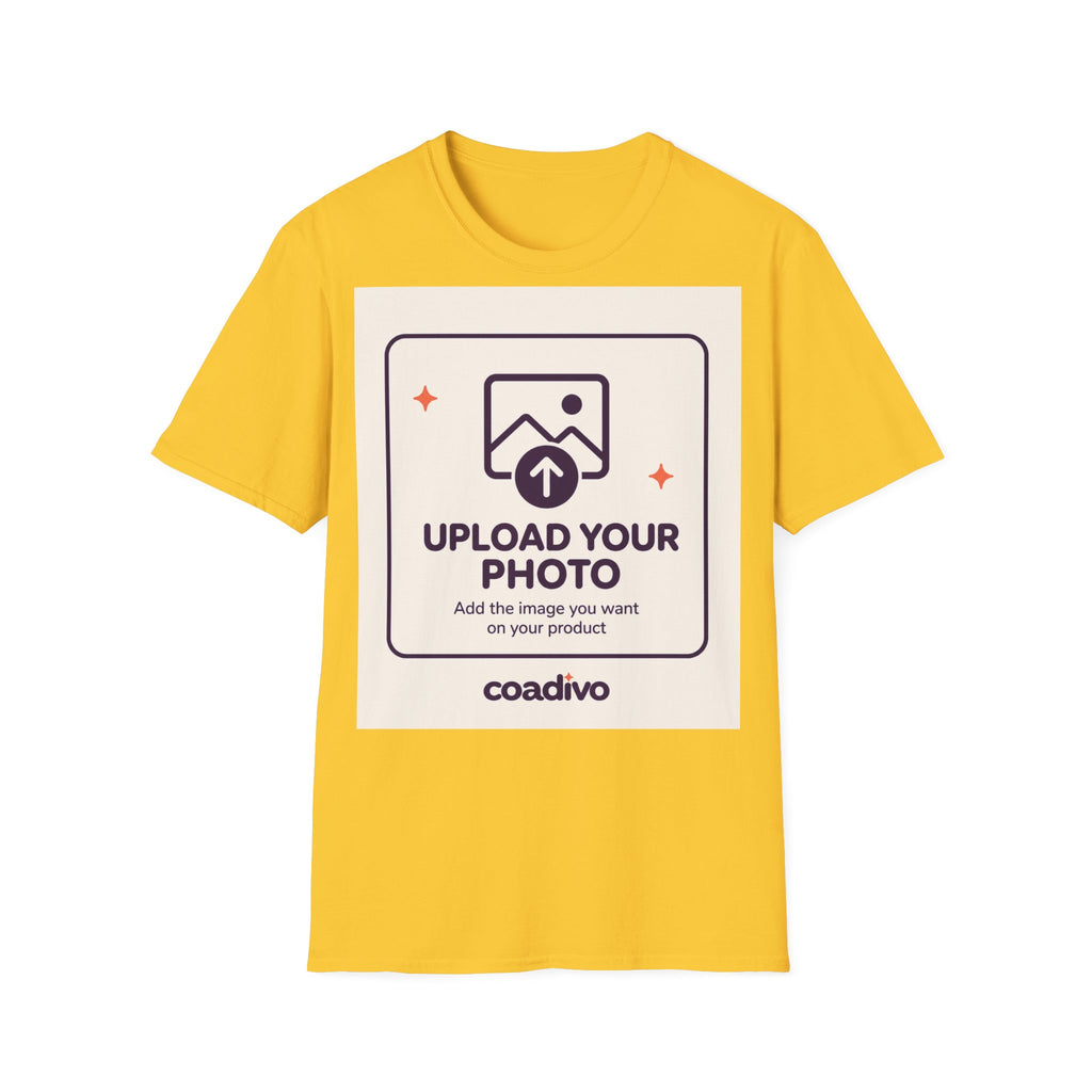 Personalised UNISEX T-Shirt-Add your image FRONT and BACK