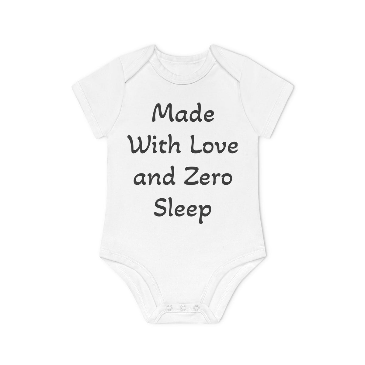 Personalised Organic Baby Bodysuit – Add Your Text