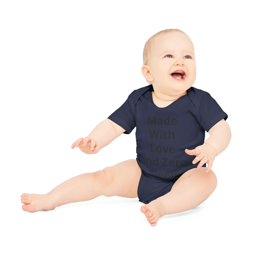 Personalised Organic Baby Bodysuit – Add Your Text