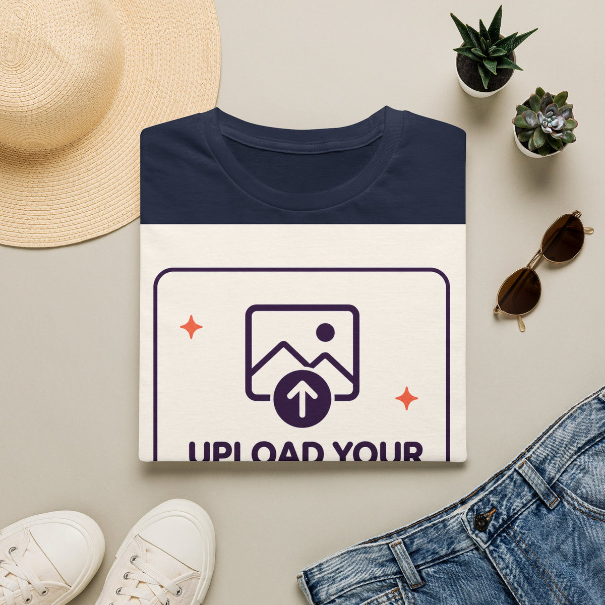 Personalised UNISEX T-Shirt-Add your image FRONT and BACK