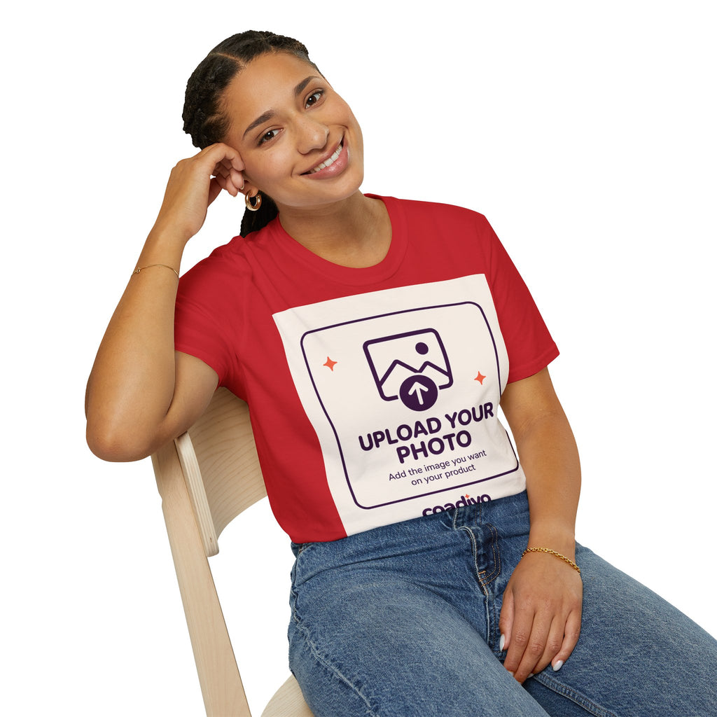 Personalised UNISEX T-Shirt-Add your image FRONT and BACK