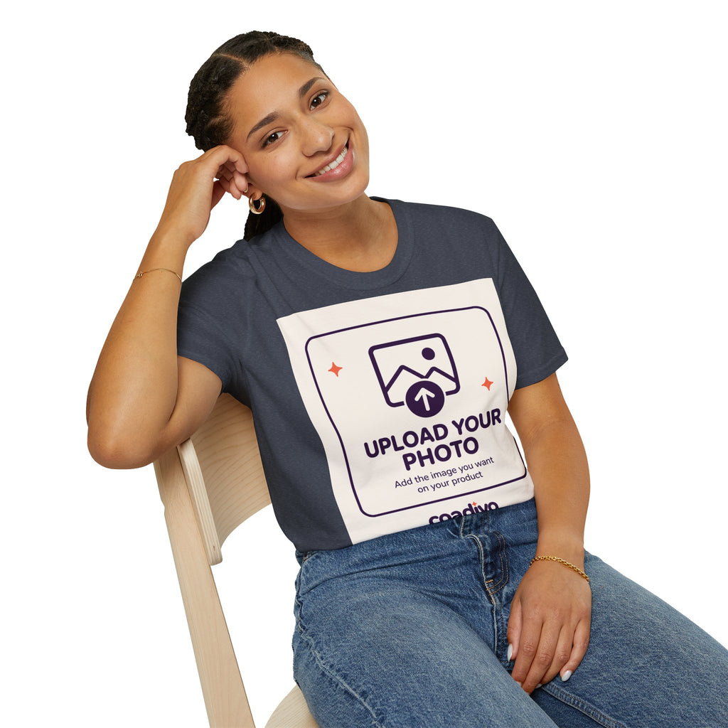 Personalised UNISEX T-Shirt-Add your image FRONT and BACK