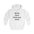Customizable Full-Zip Hoodie — Personalized Text Front & Your image on the Back