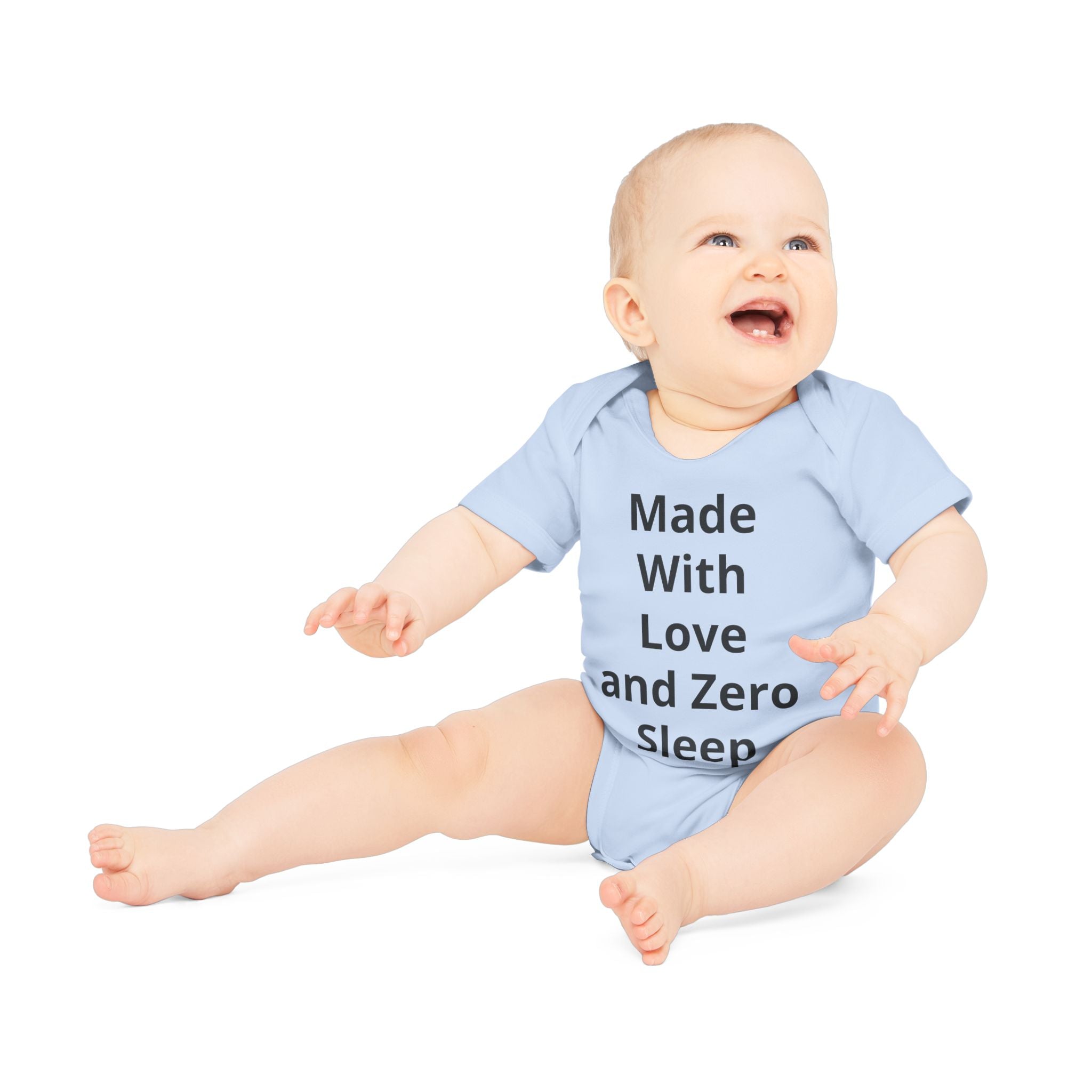 Personalised Organic Baby Bodysuit – Add Your Text