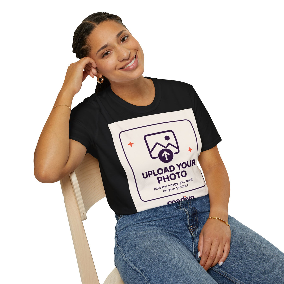 Personalised UNISEX T-Shirt-Add your image FRONT and BACK