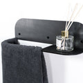 Steel & Wood Towel Rack - Waxed Steel